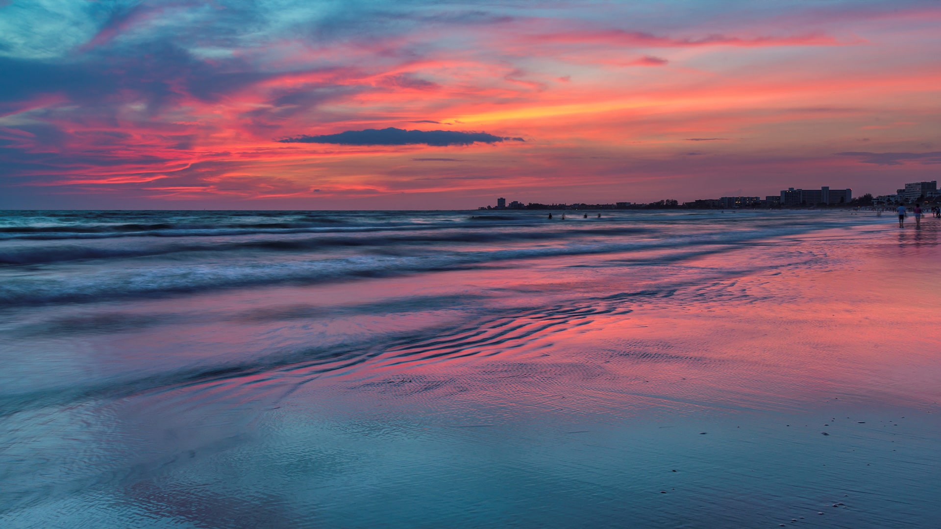 Beautiful Blue and Pink Sarasota Florida Sunset