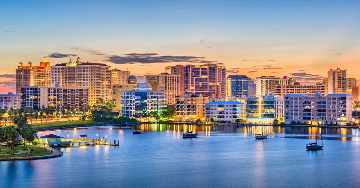 Sarasota night life lights